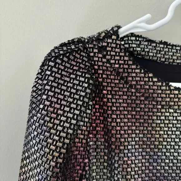 Free People Diamonds Are Forever Shimmer Metallic Mod Shift Cocktail Party Dress - Picture 5 of 12